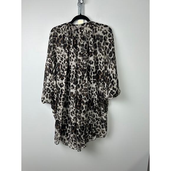 Diane Von Furstenberg DVF Sz 4 Animal Print Silk Dress, 3/4 Length Sleeve A60 - Picture 6 of 11